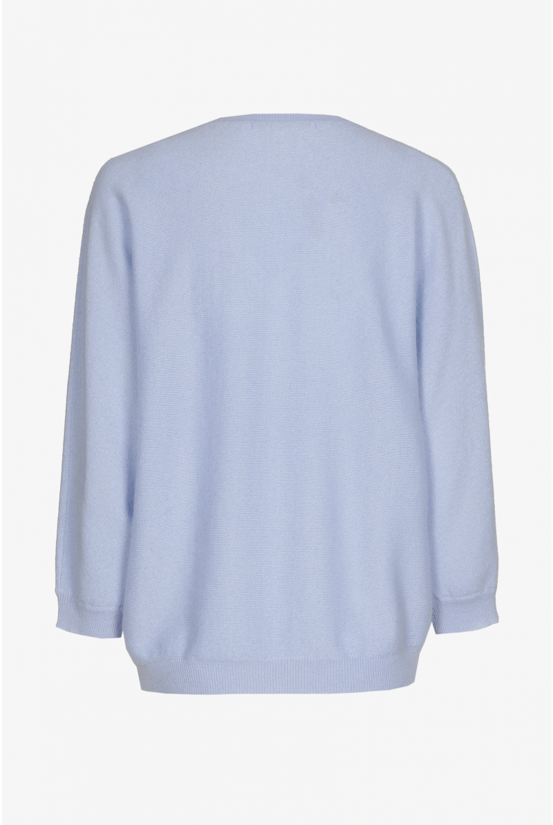 Warme trui met V-hals in cashmere