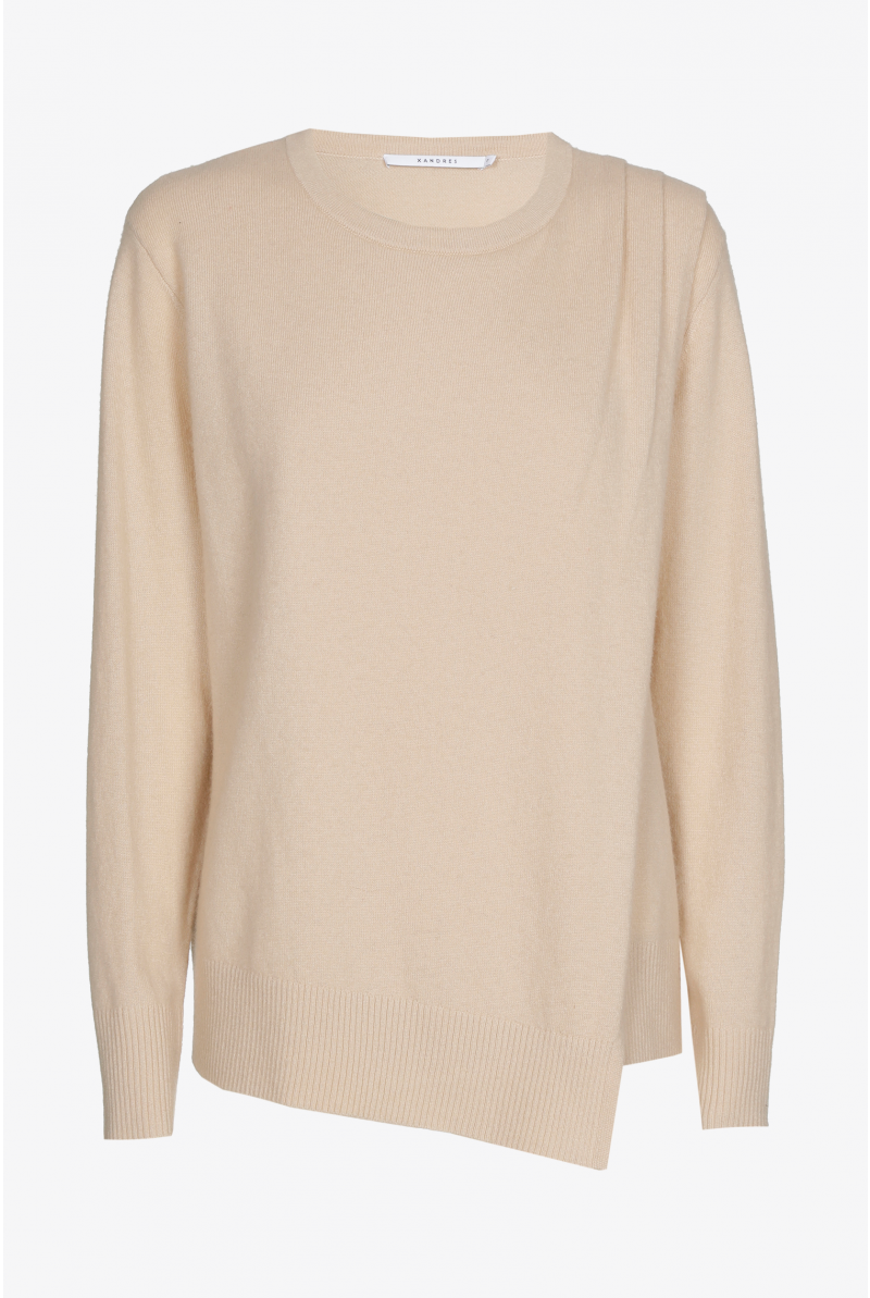 Pull en laine avec revers