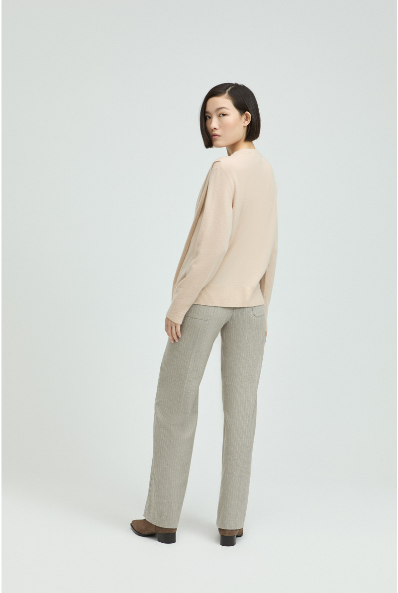 Pull en laine avec revers