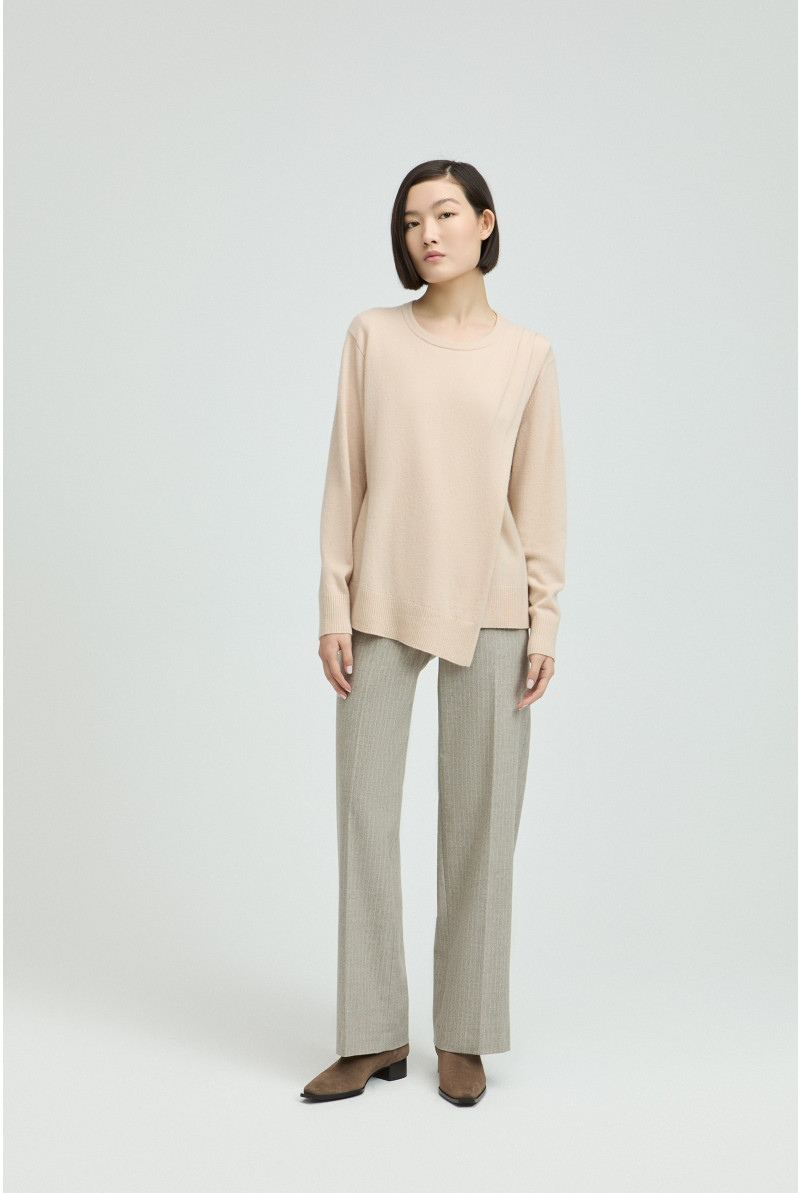 Pull en laine avec revers