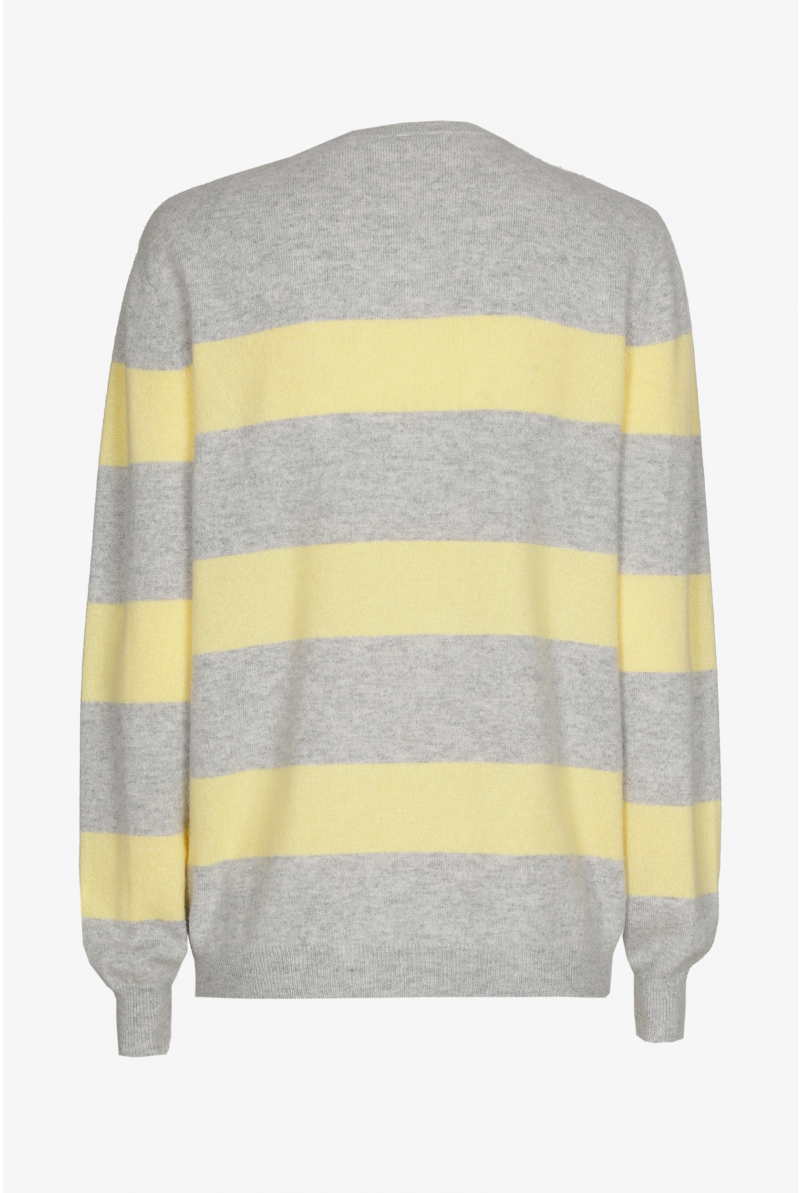Cashmere sweater with stripes