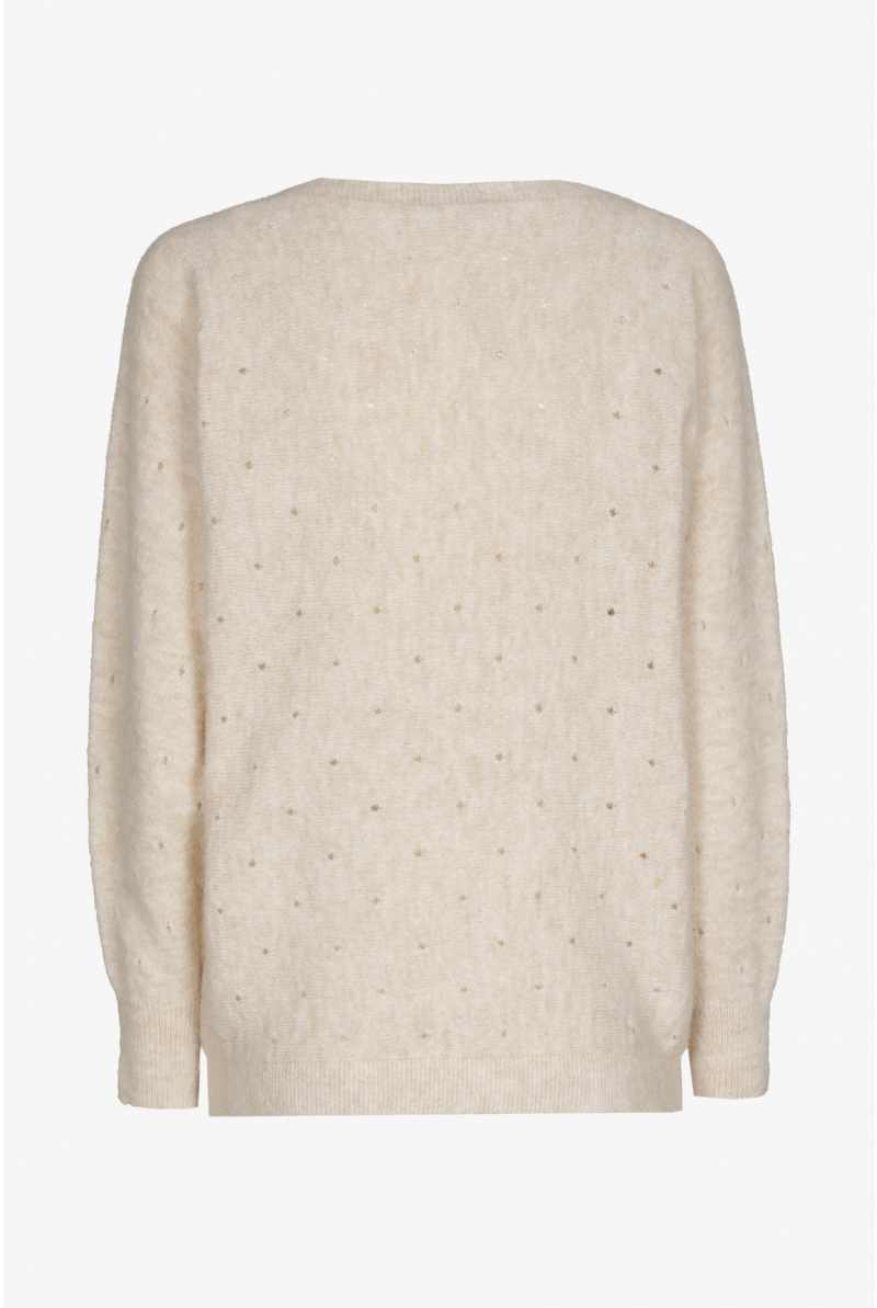Pullover aus Alpakawolle mit dezentem Muster