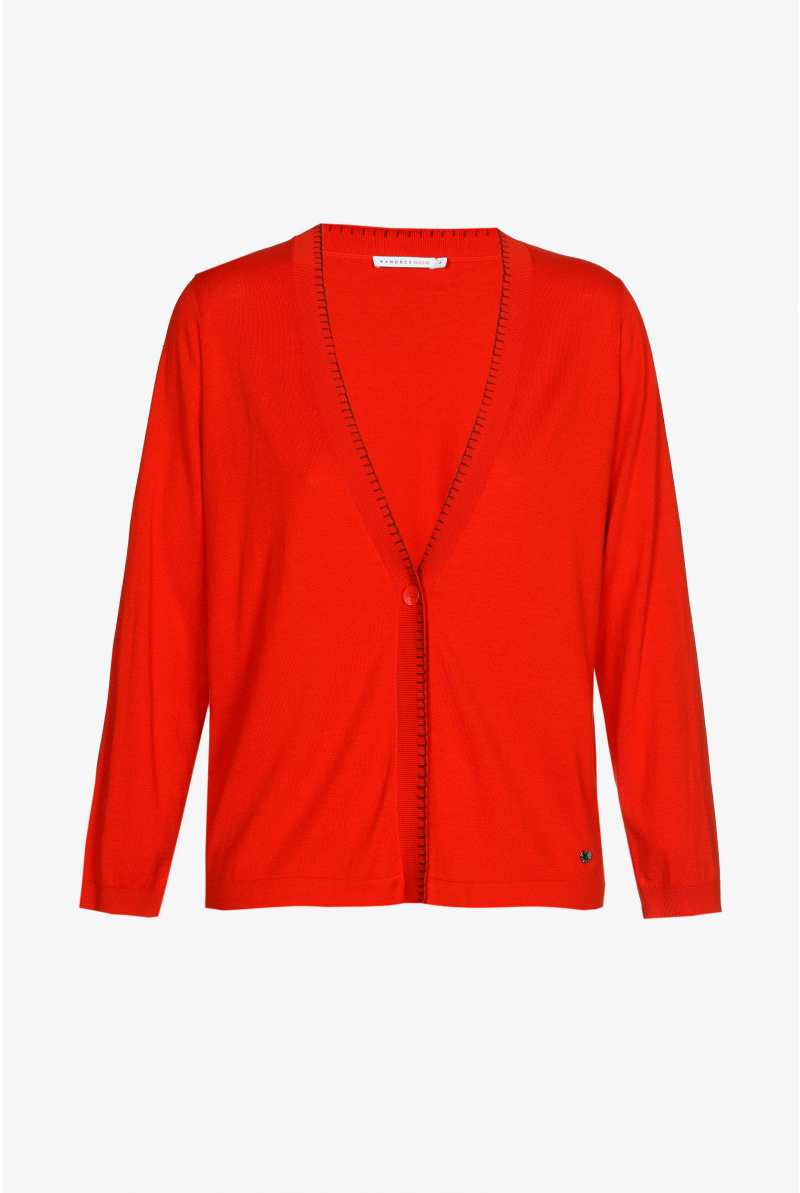 Gilet met lange mouwen