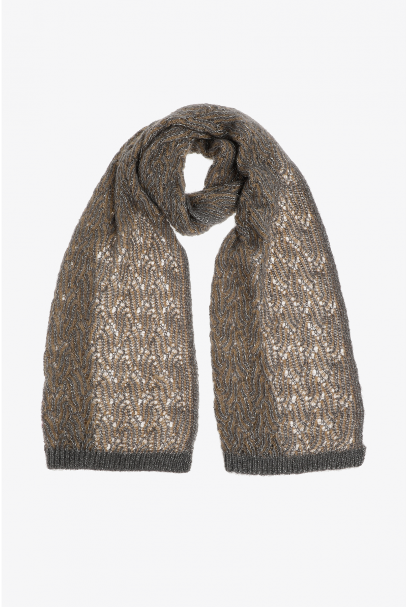Warmer Schal mit Alpakawolle