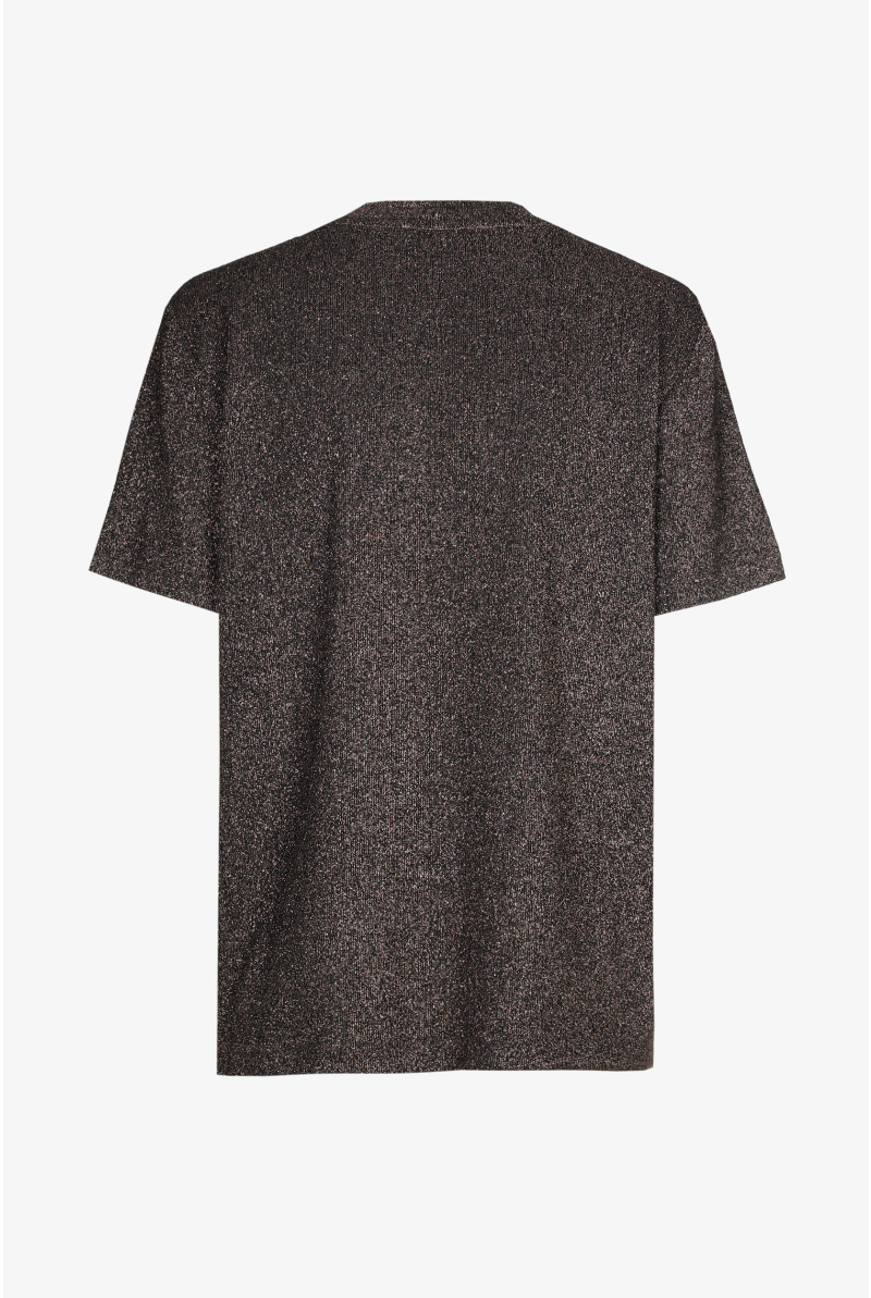 Lurex T-shirt met korte mouwen