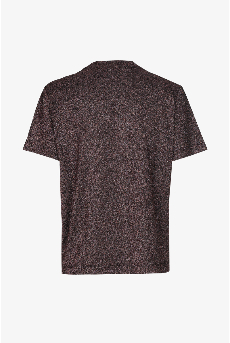 Lurex T-shirt met korte mouwen