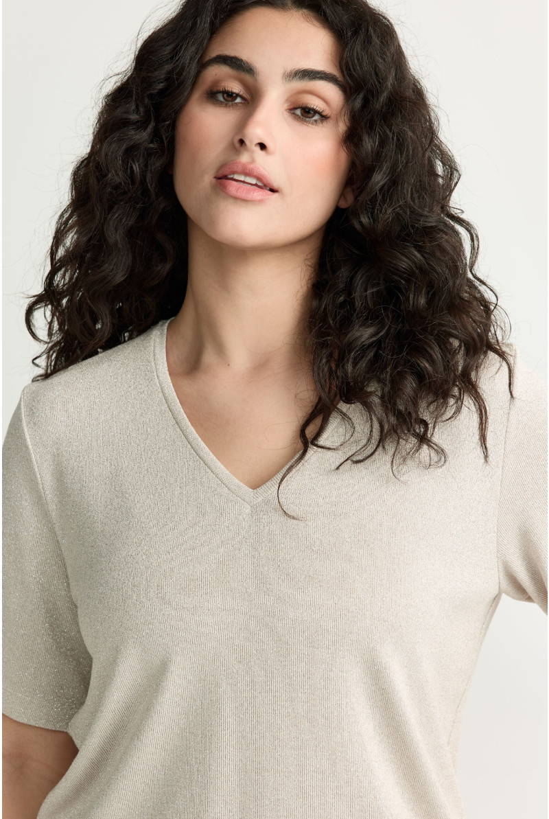 Fijn T-shirt met lurex
