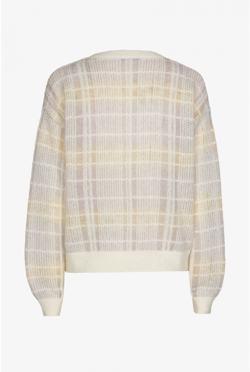 Gilet met ruitmotief