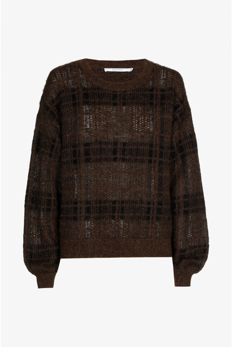 Gilet met ruitmotief