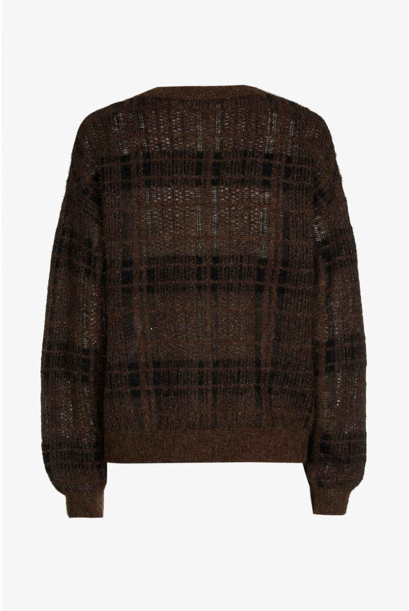 Gilet met ruitmotief