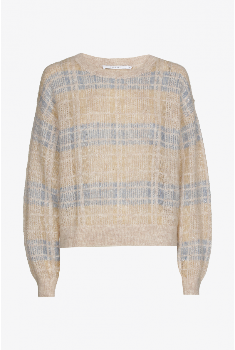 Gilet met ruitmotief