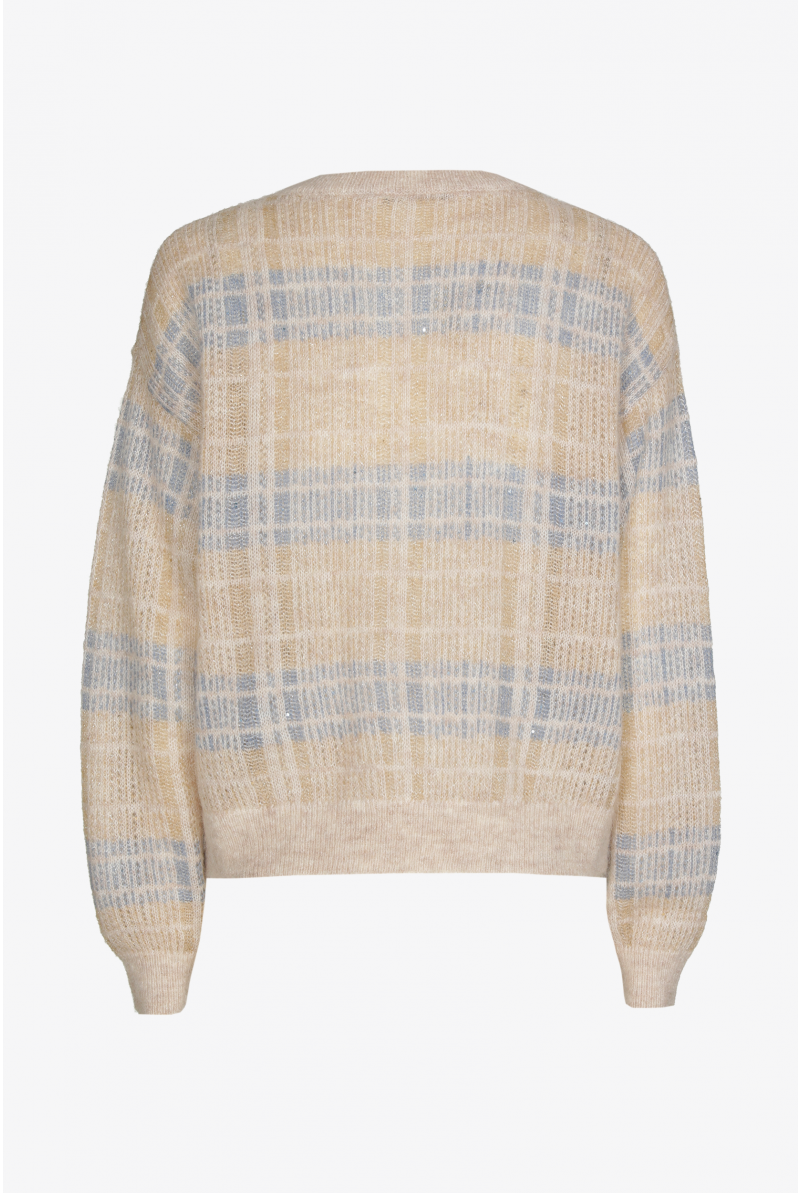 Gilet met ruitmotief