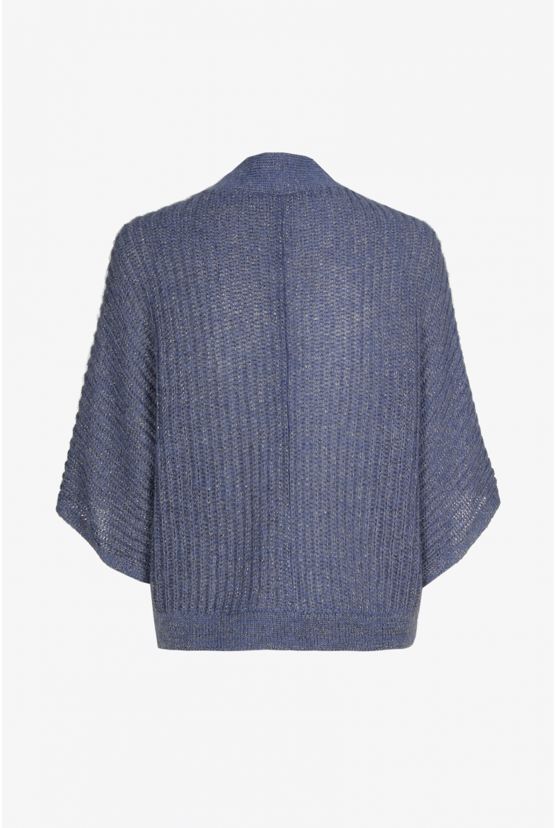 Losgebreide gilet met lurex
