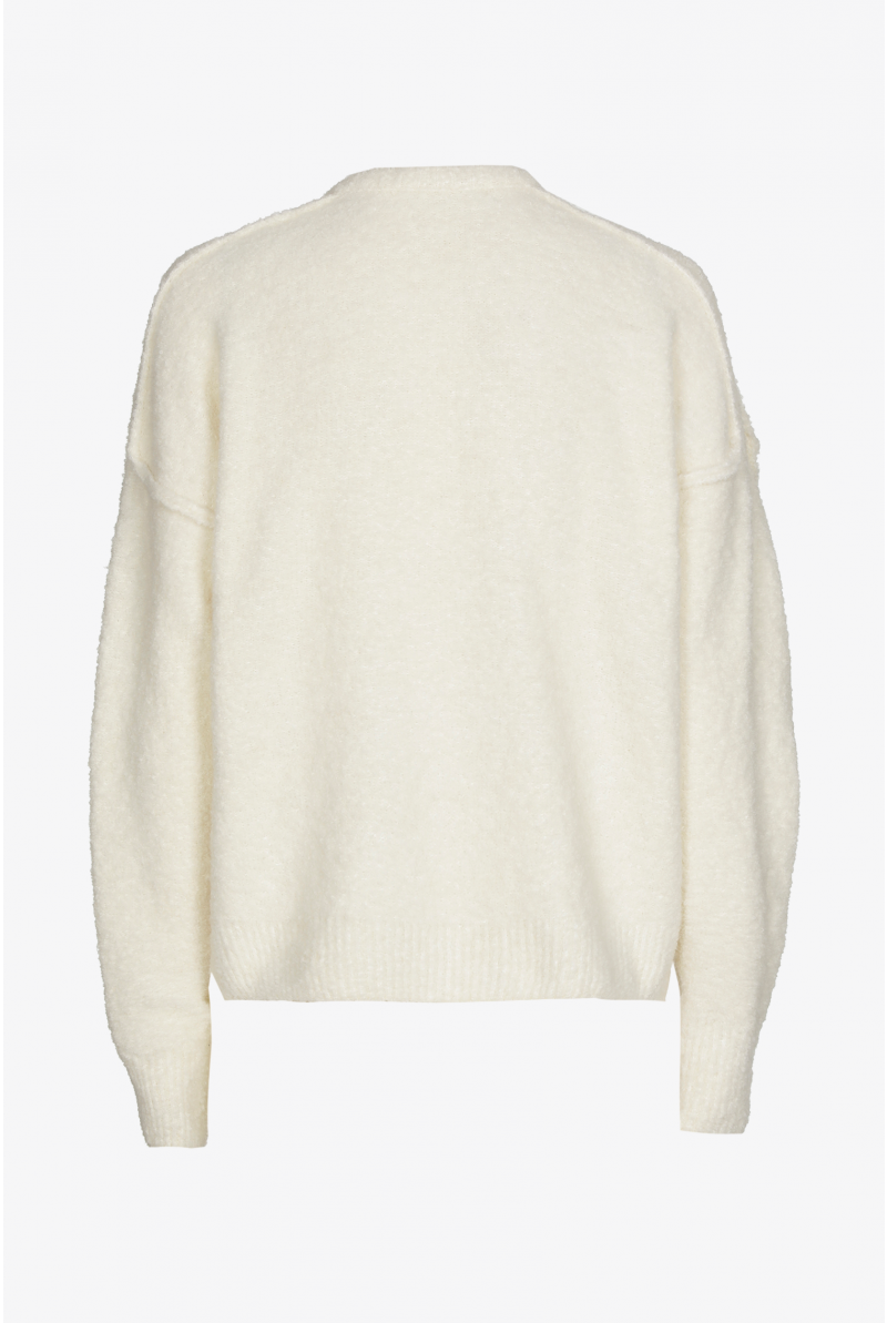 Warme gilet met zichtbare naden