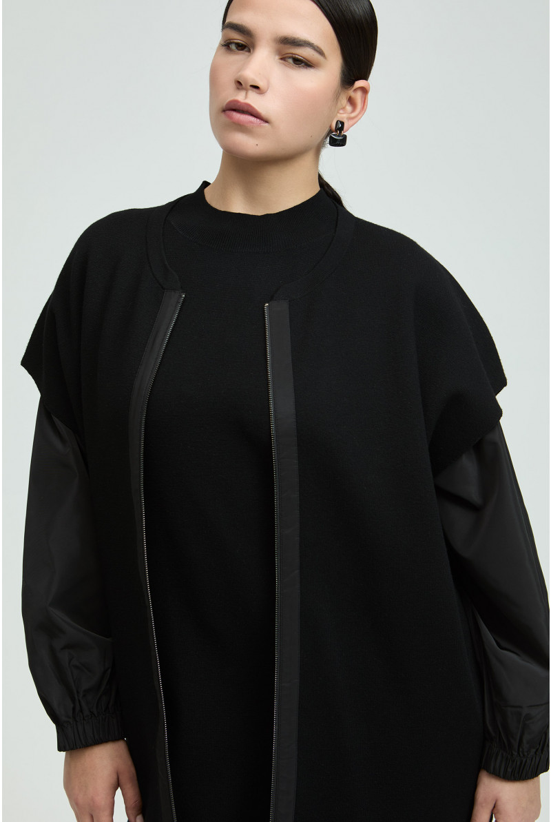 Mouwloze gilet met ritssluiting