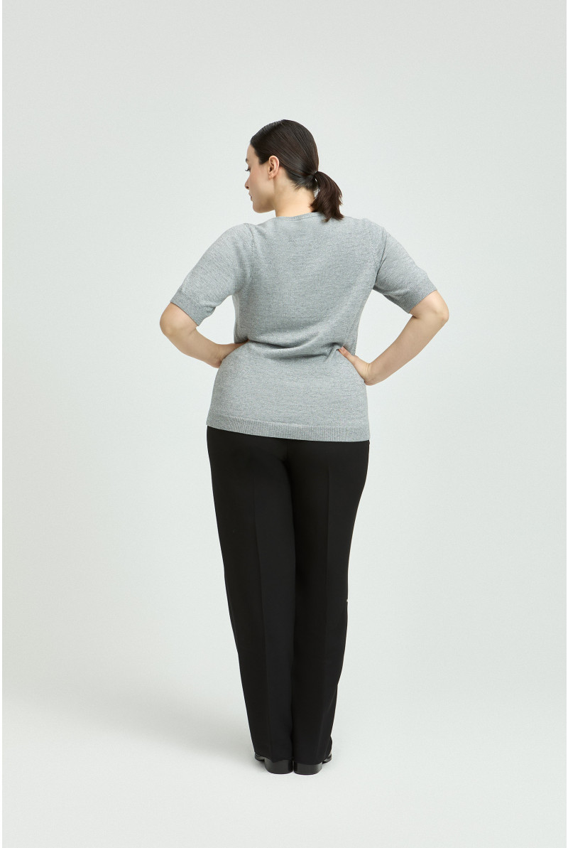 Pull met korte mouwen
