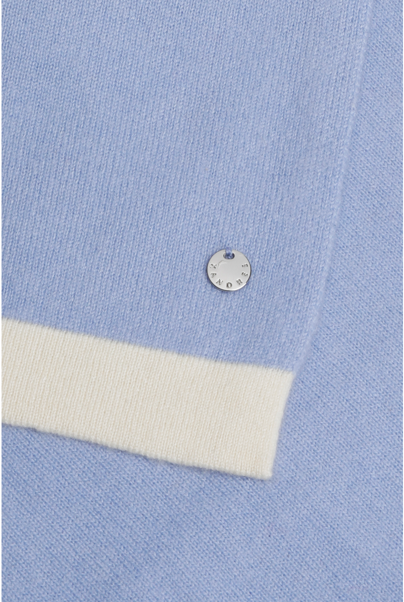 Kaschmirschal mit Kontrastbesatz