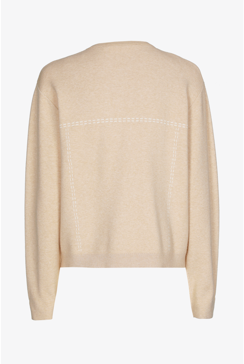 Cardigan met ingebreide stikdetails