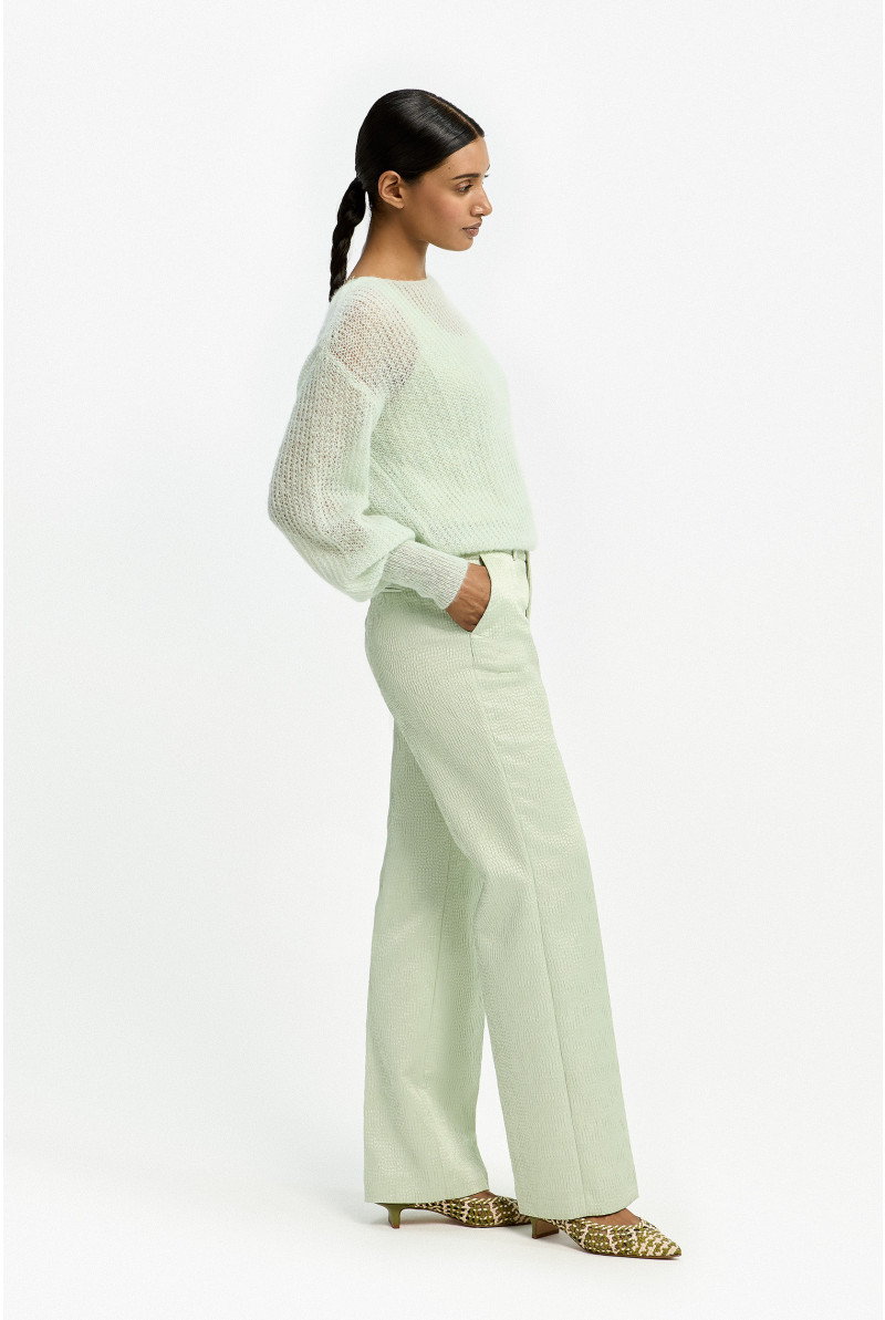 Loose-knit pullover in alpaca wool