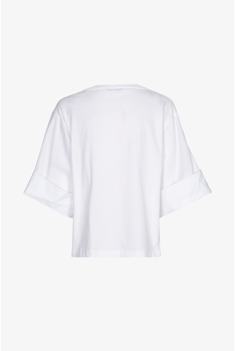 Baumwoll-T-Shirt mit weiten Ärmeln