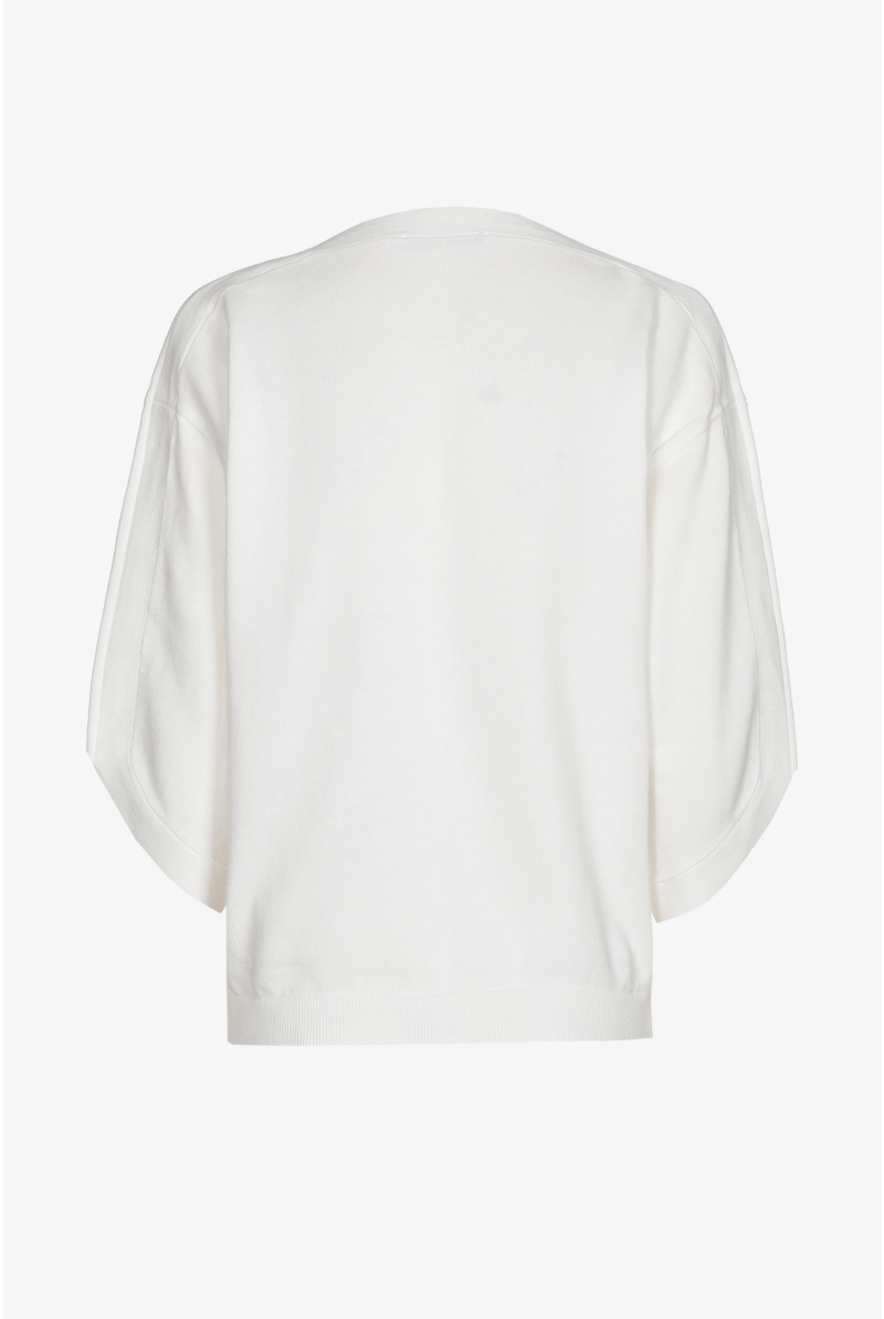 Katoenen trui met boothals