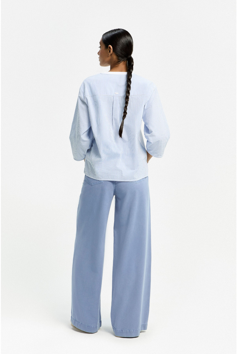 T-shirt met ballonmouwen