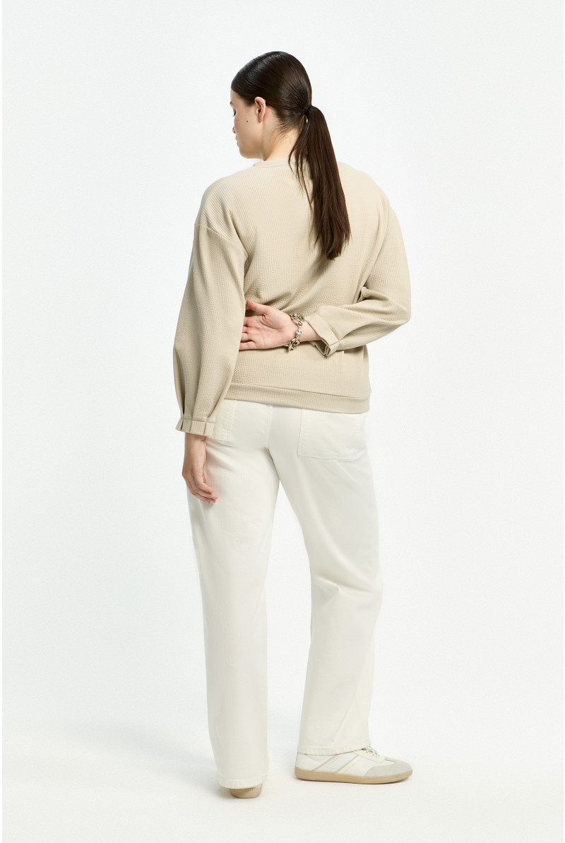 Comfortable seersucker T-shirt 