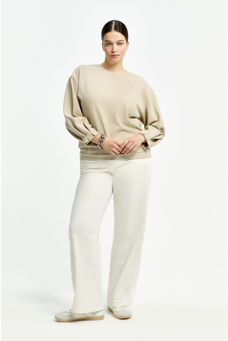 Comfortable seersucker T-shirt 