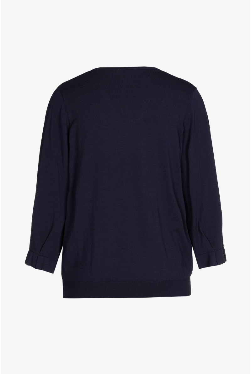 Pull met plooidetail in cuff