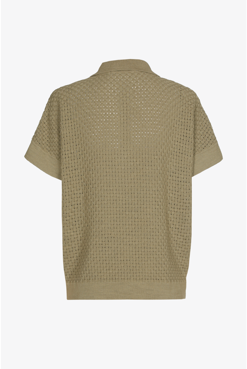 Mouwloze pull met polokraag