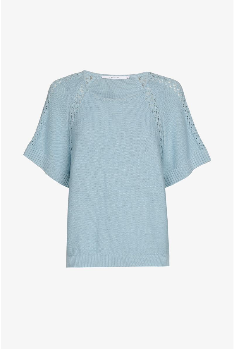 Katoenen pull met raglanmouwen