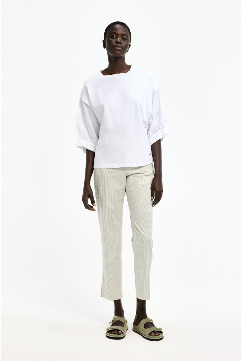 T-shirt en coton à manches ballon