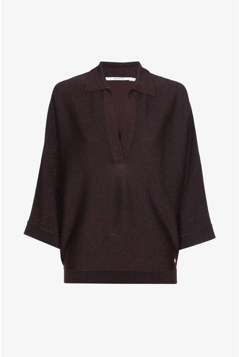 Polo met lurex
