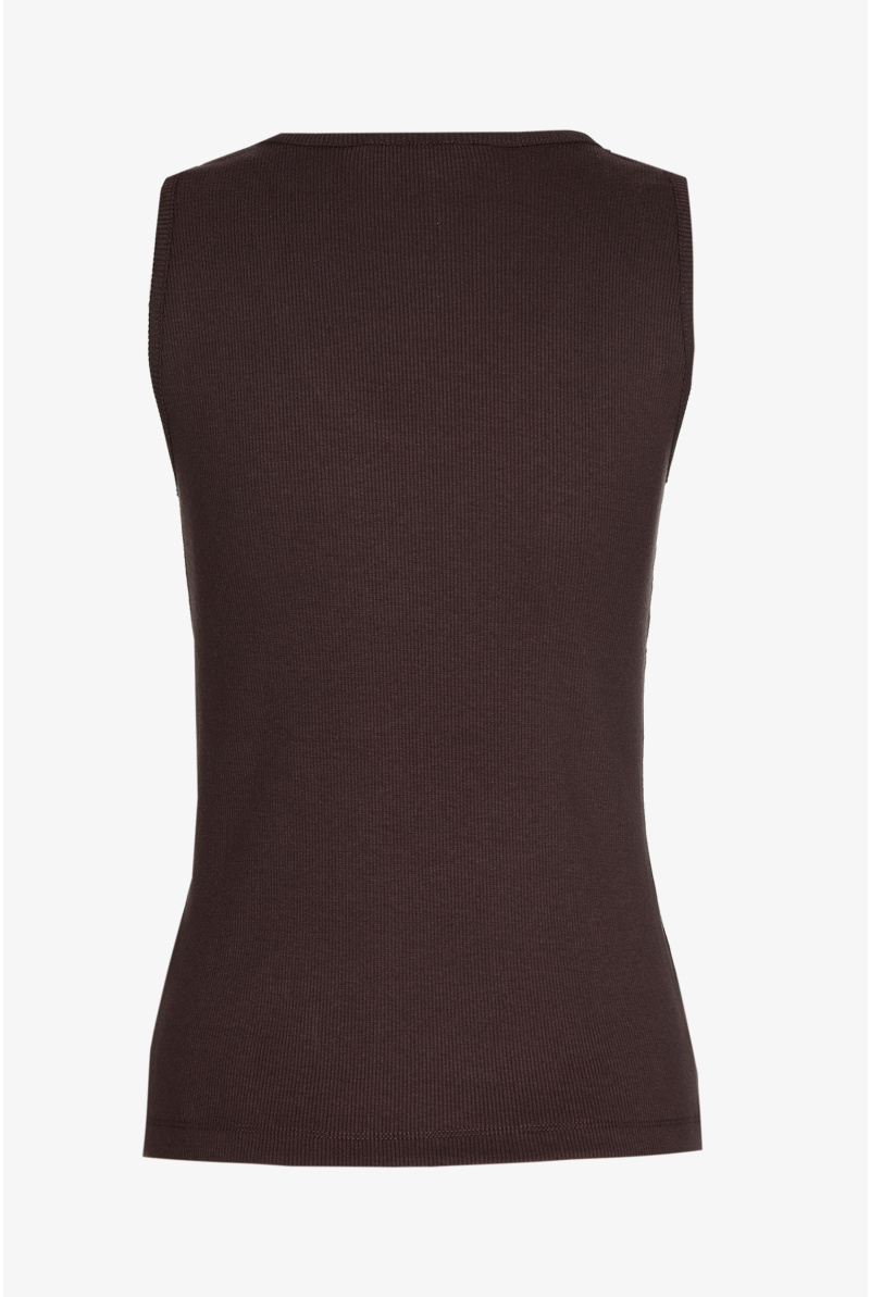 Tanktop met een lage ronde hals
