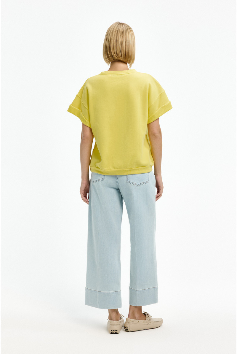 Sporty pullover in cotton