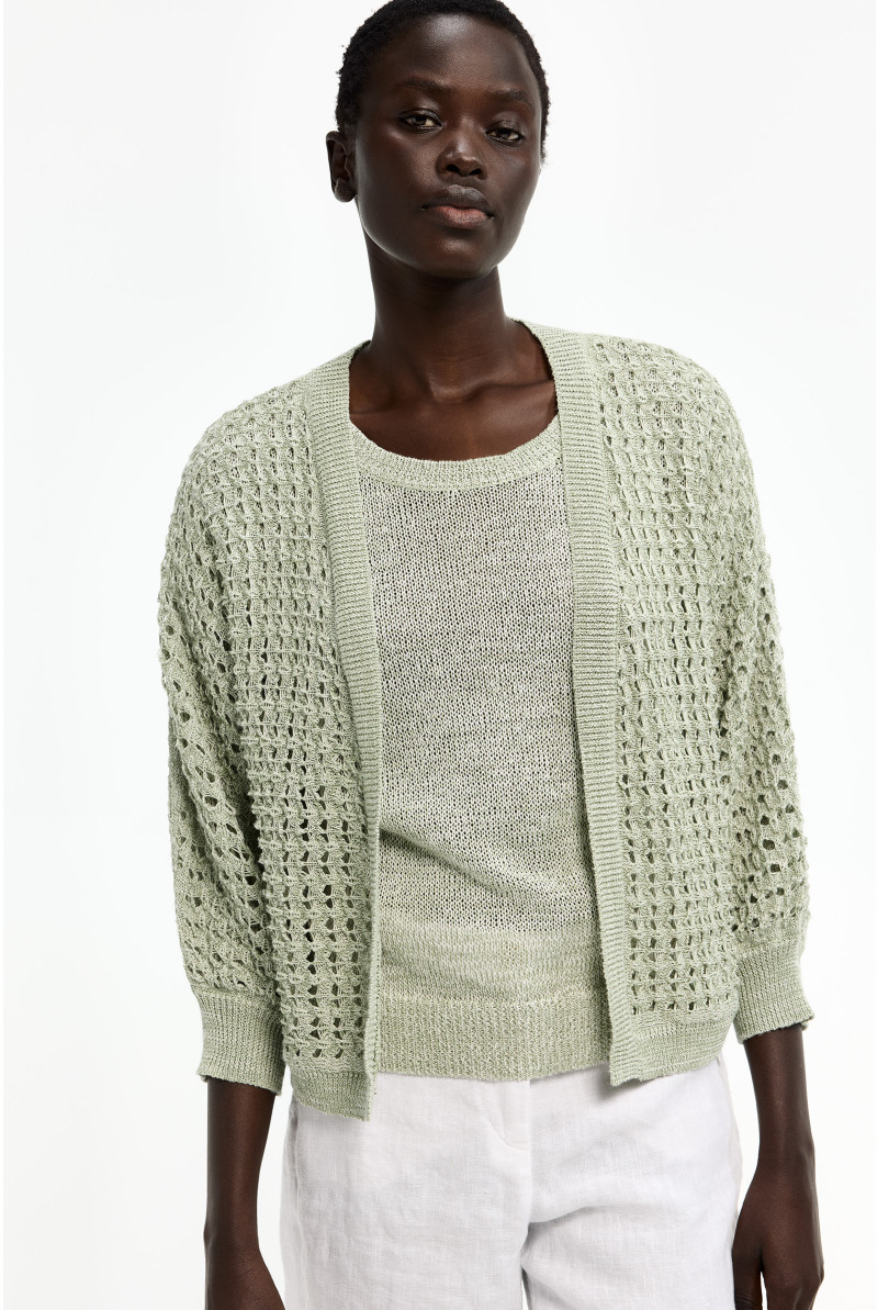 Gilet avec motif au crochet