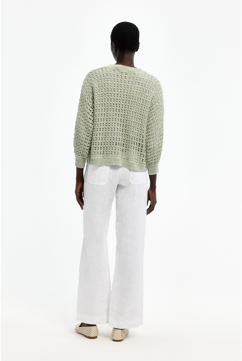 Gilet avec motif au crochet