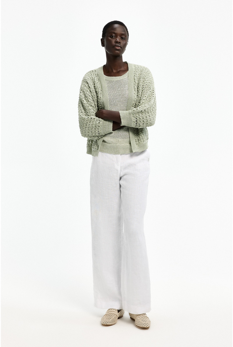 Gilet avec motif au crochet