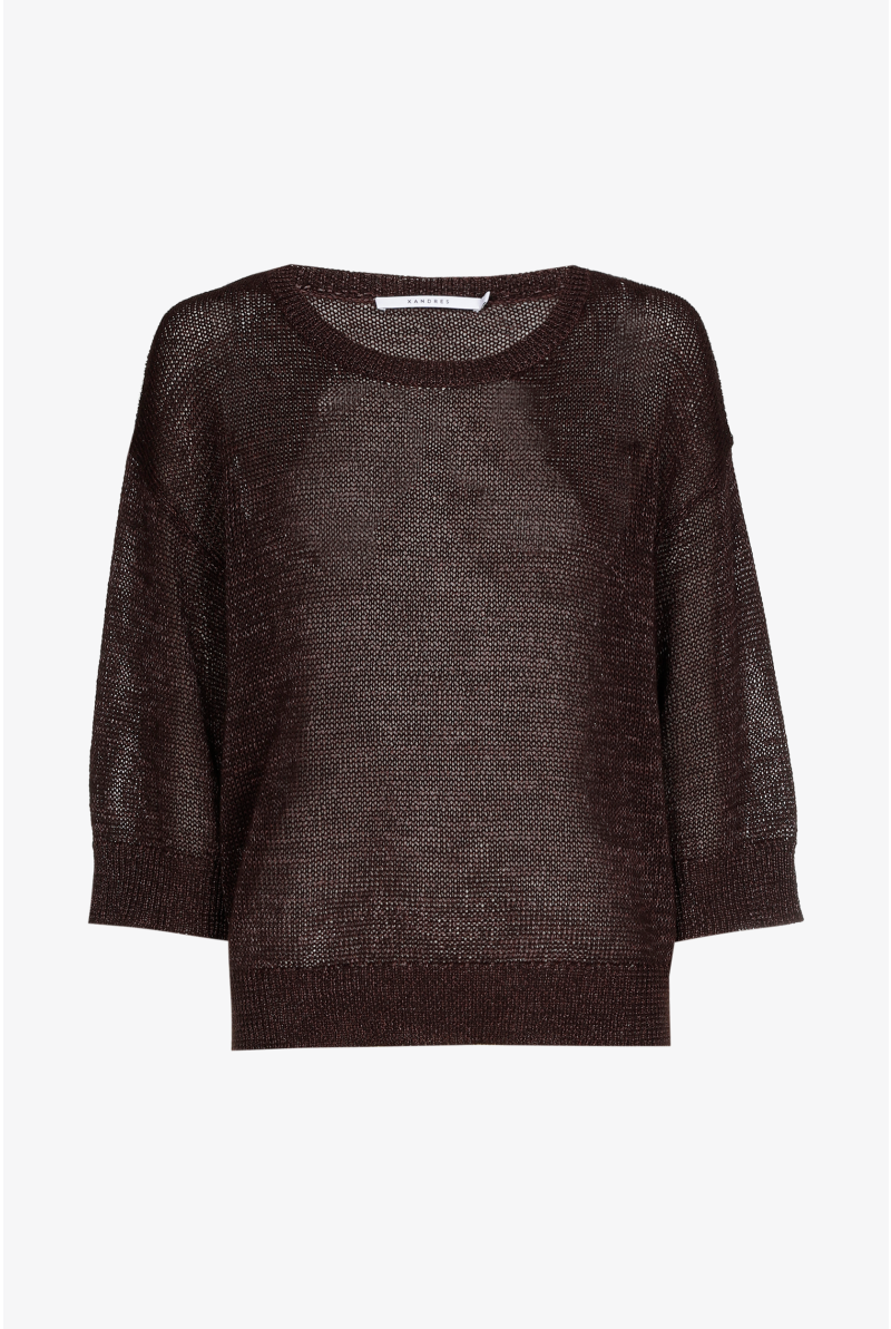 Loose openwork knit jumper