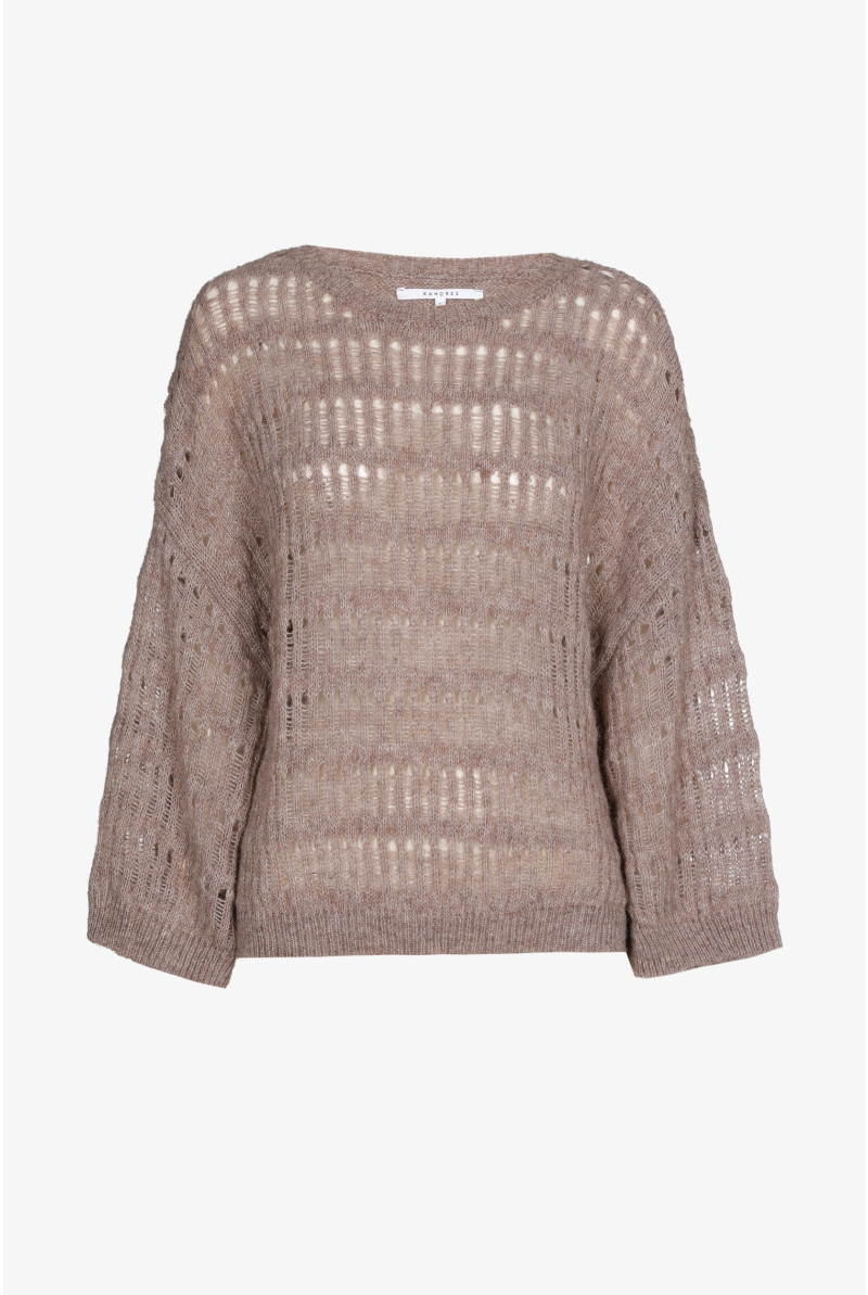 Kontrastierender Pullover