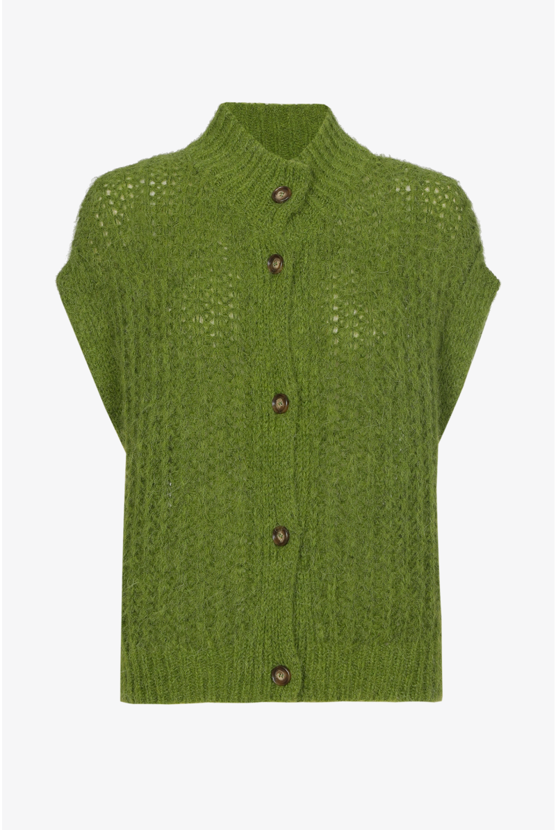 Gilet met fantasiesteek