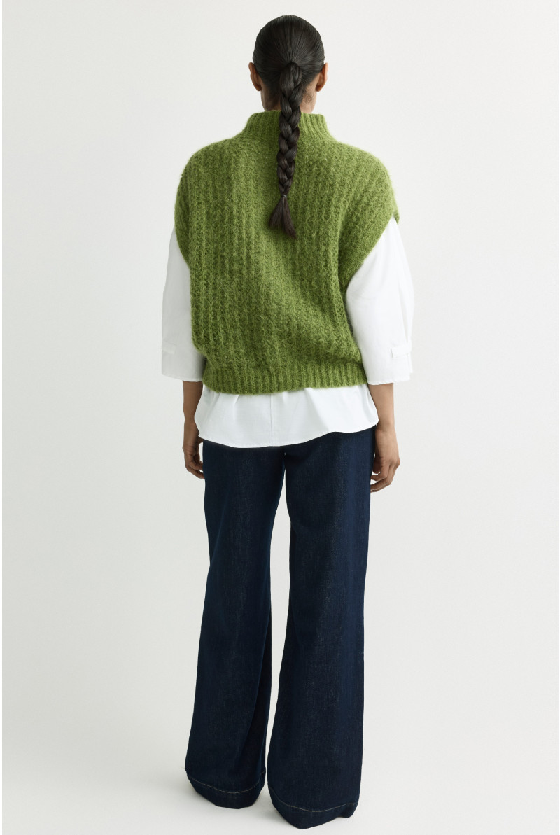 Gilet met fantasiesteek