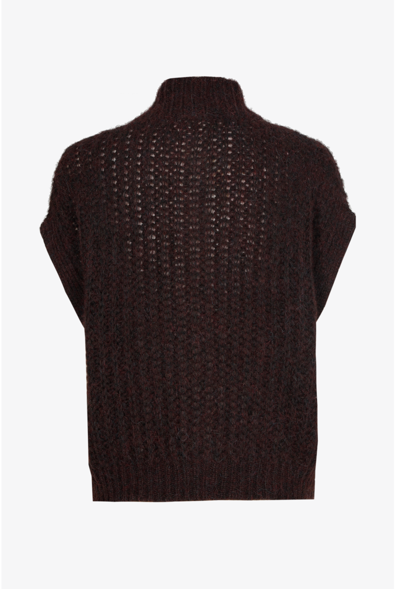 Gilet met fantasiesteek