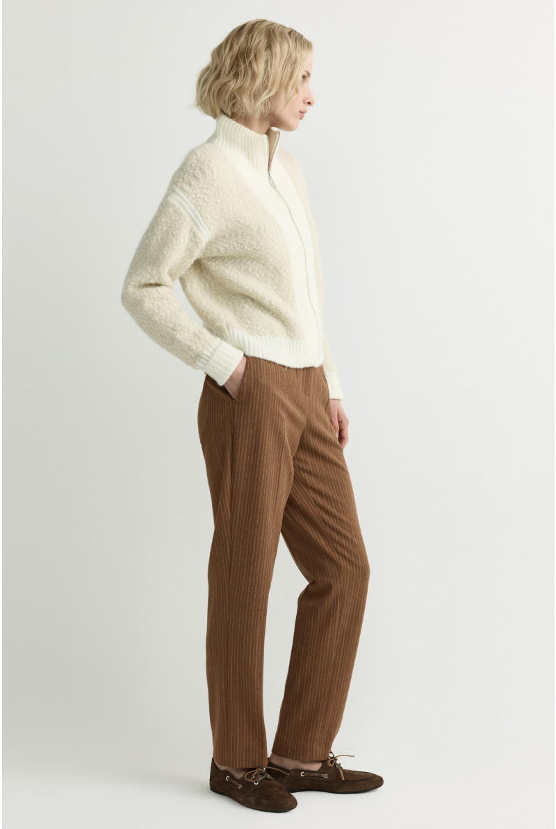 Strickjacke mit Reißverschluss