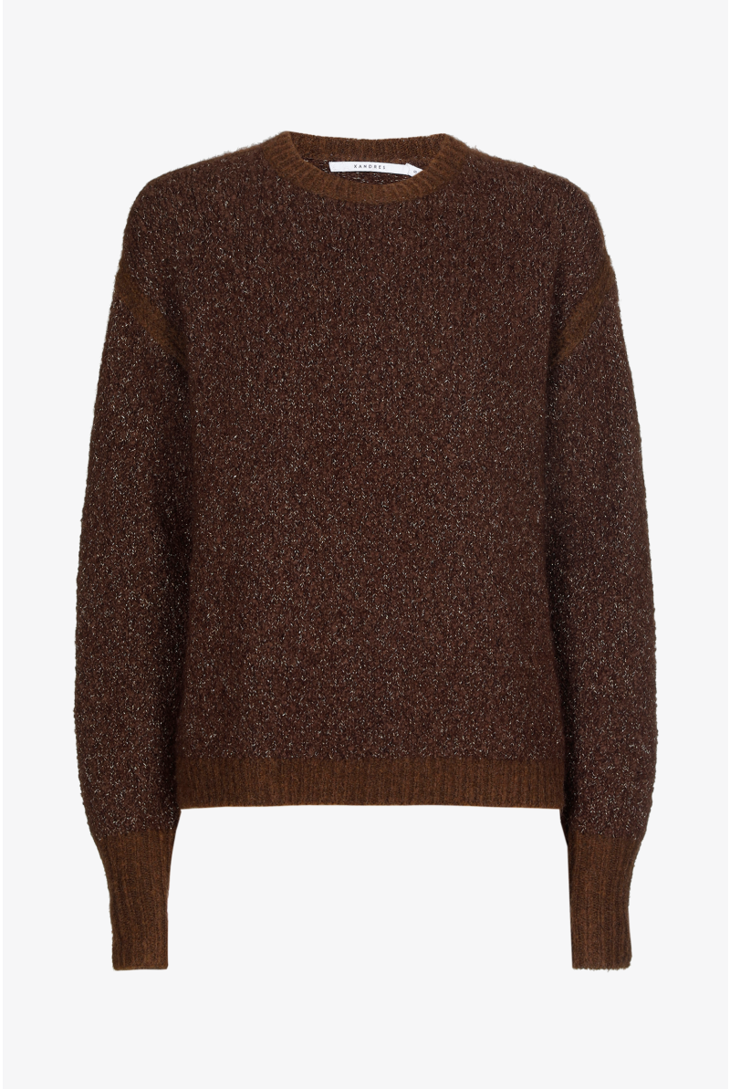 Pull en tissu bouclé