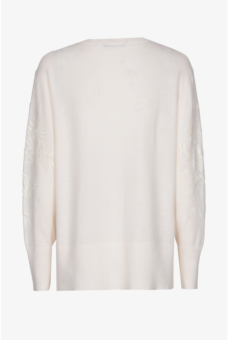 Trui met broderie