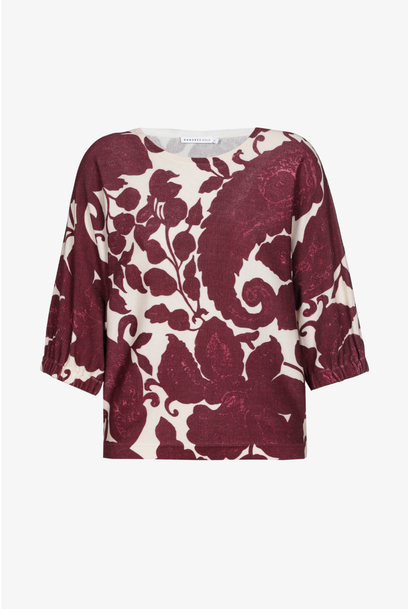 Trui met bloemenprint