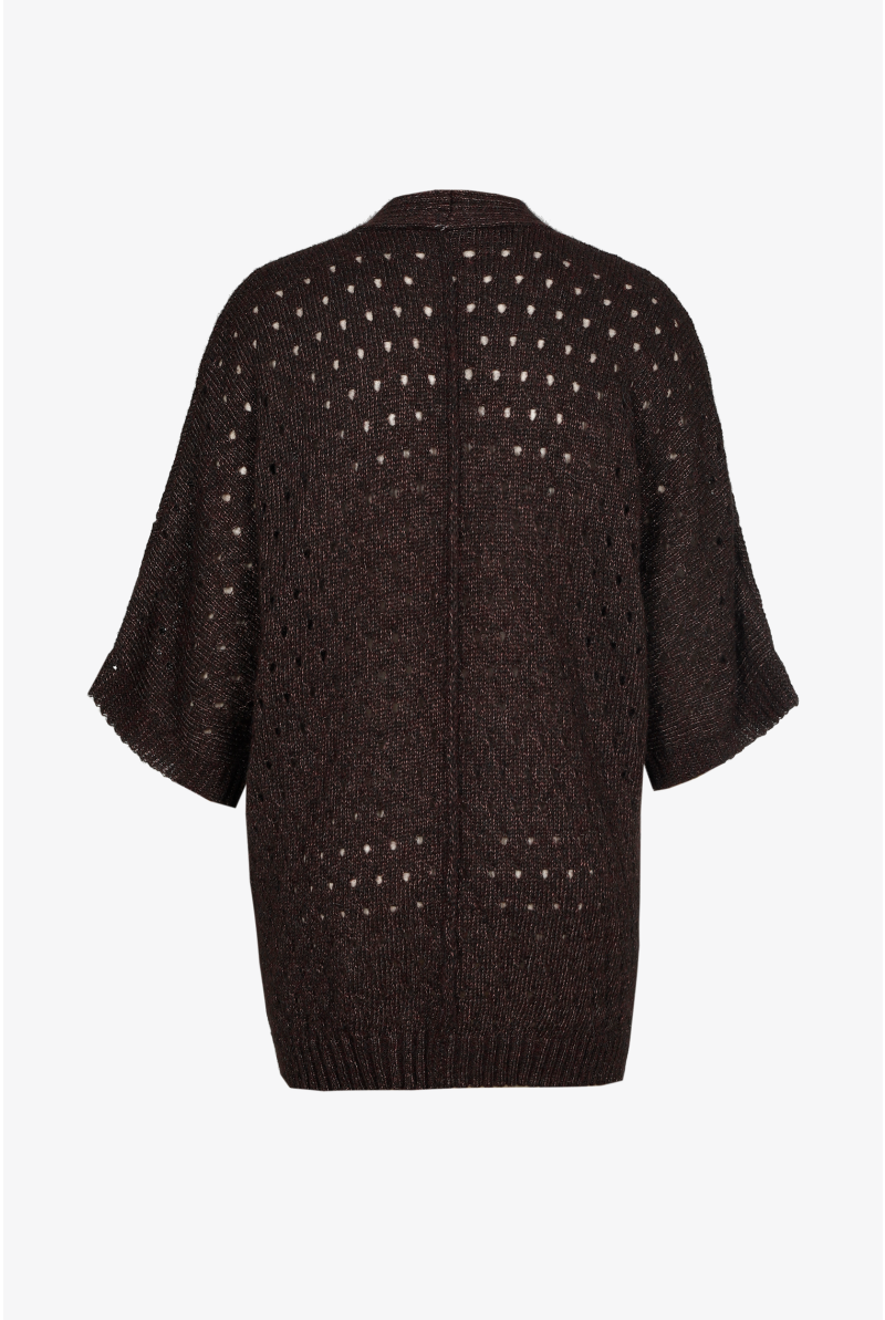 Kurzarm-Strickjacke
