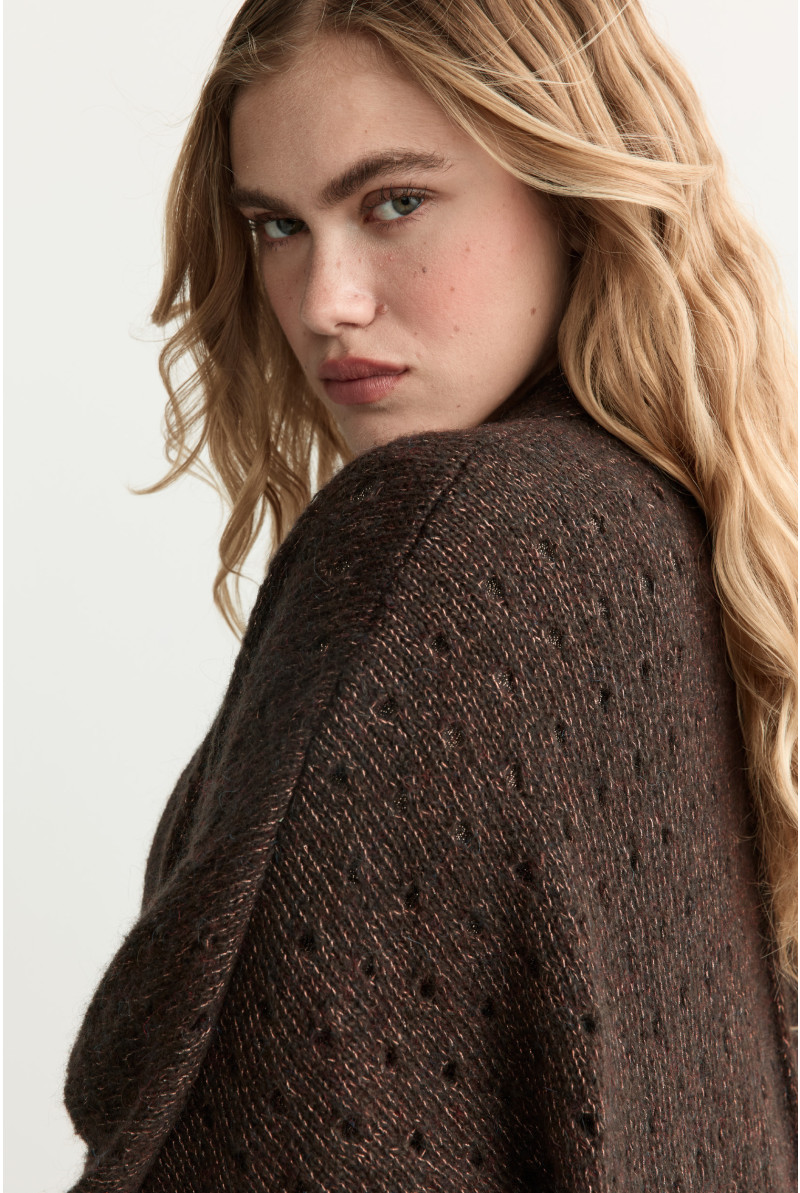Kurzarm-Strickjacke