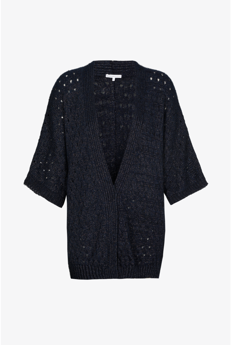 Kurzarm-Strickjacke